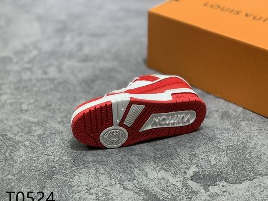 LV Trainer Sneaker in Red