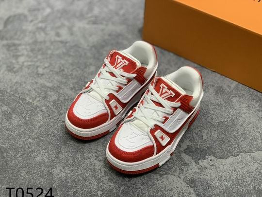 LV Trainer Sneaker in Red