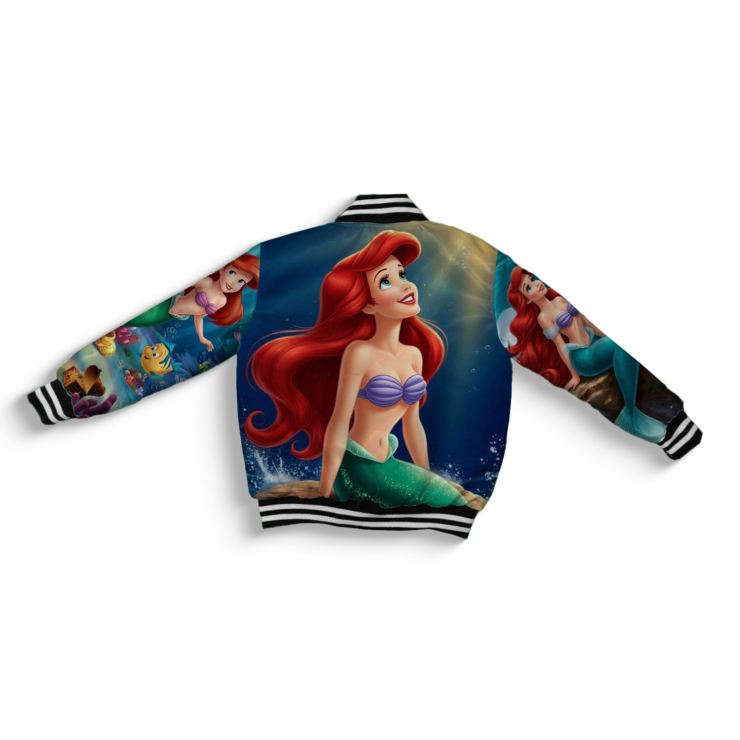 Kids Girls Mermaid Bomber Jacket