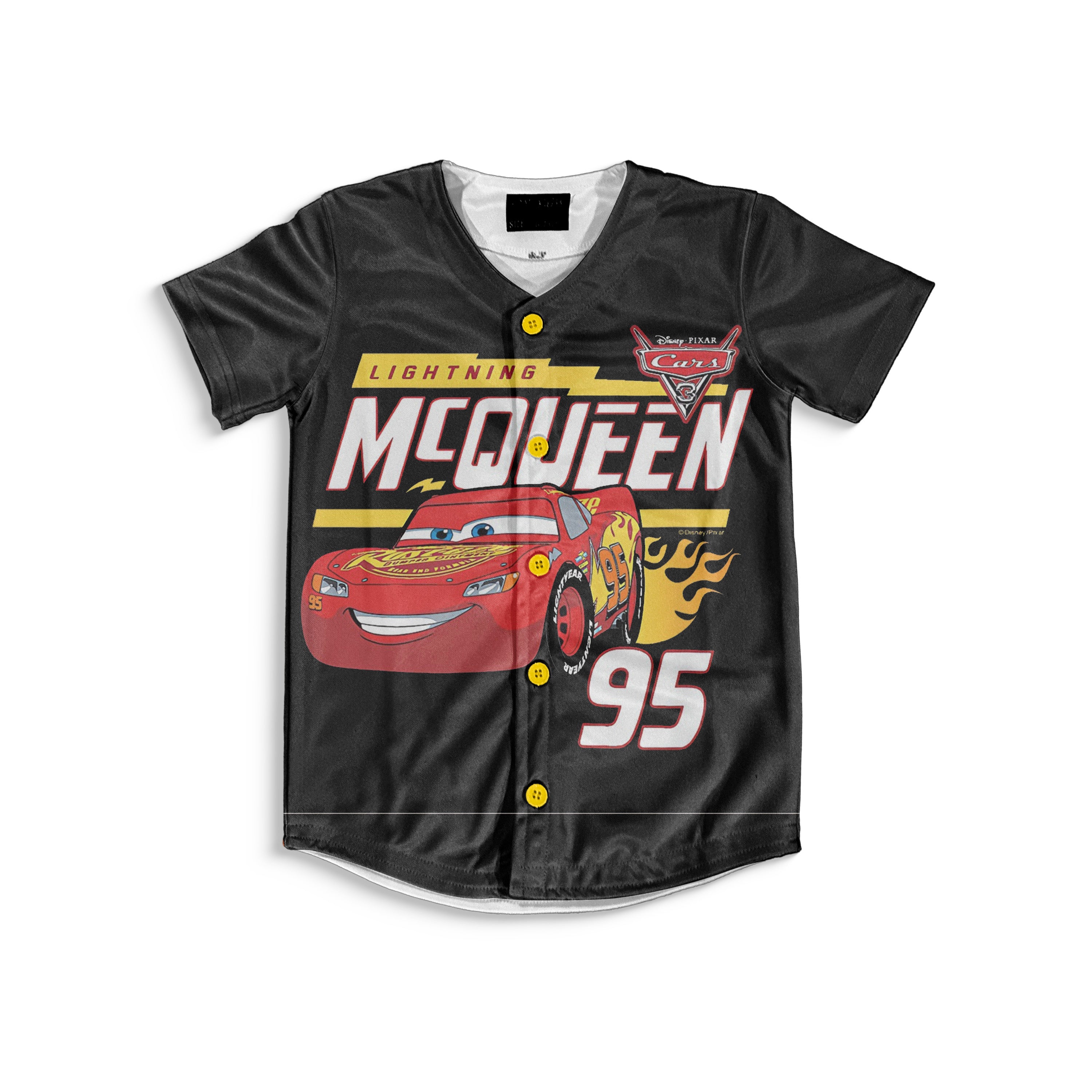 Kids Lighting McQueen Baseball Jersey