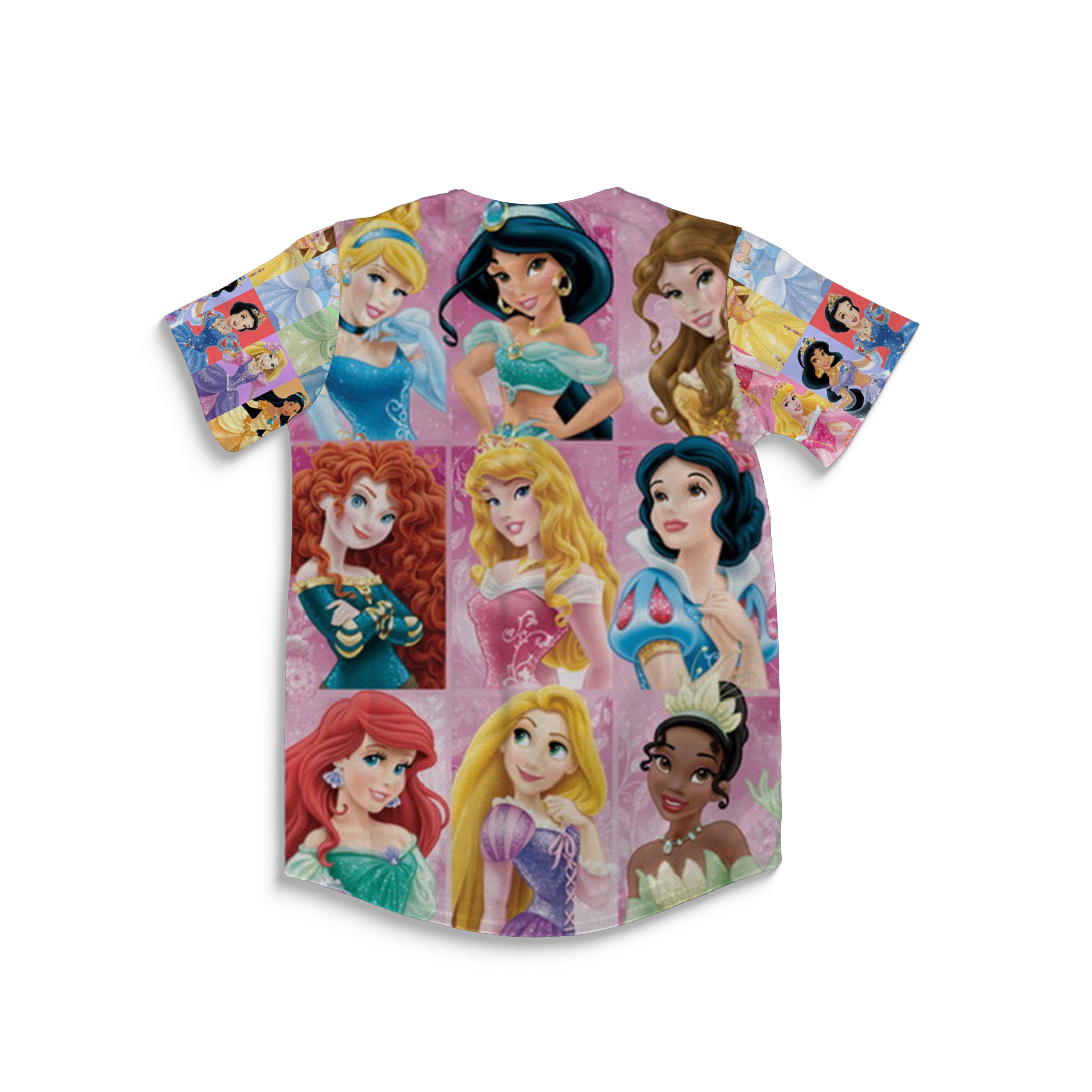Kids Girls Princess University Baseball Jersey