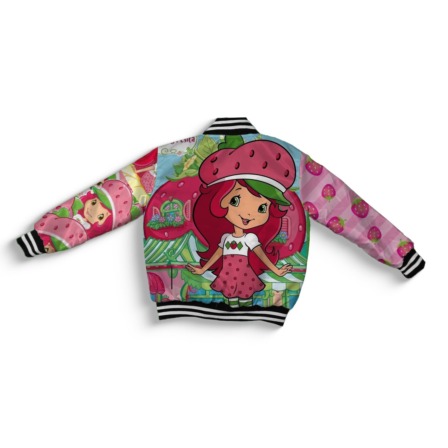 Kids Girls Strawberry Shortcake Bomber