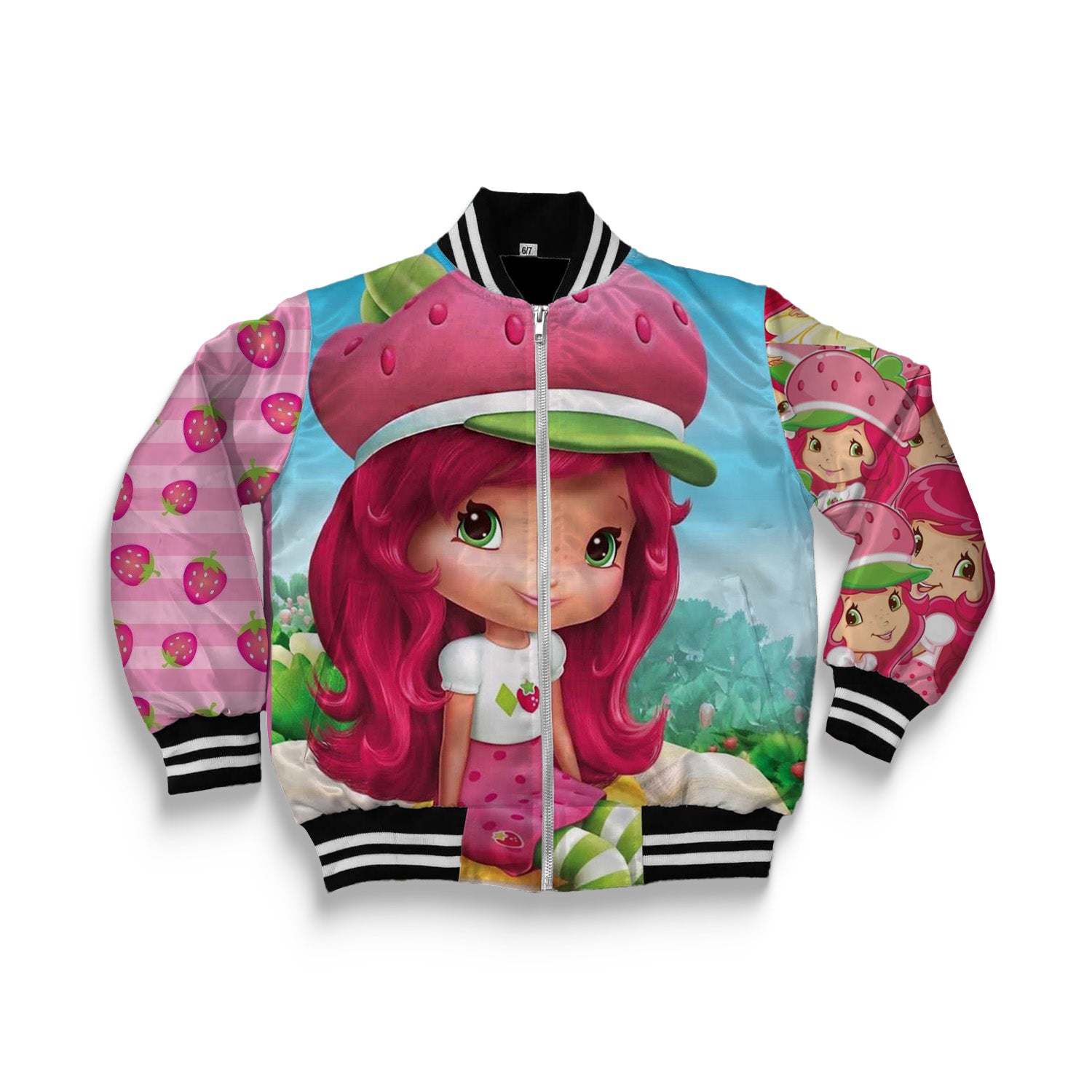 Kids Girls Strawberry Shortcake Bomber