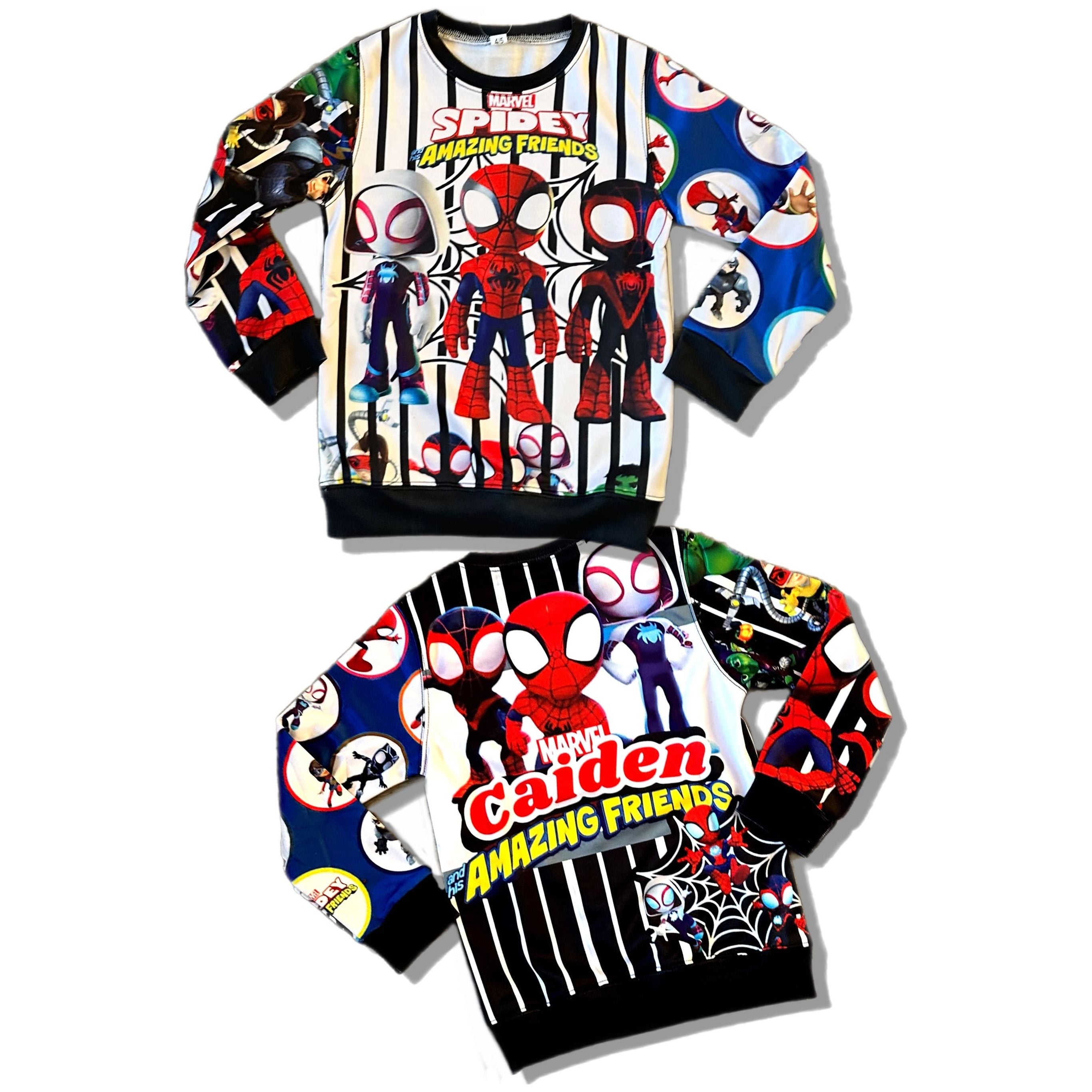 Spidey and friends sweater