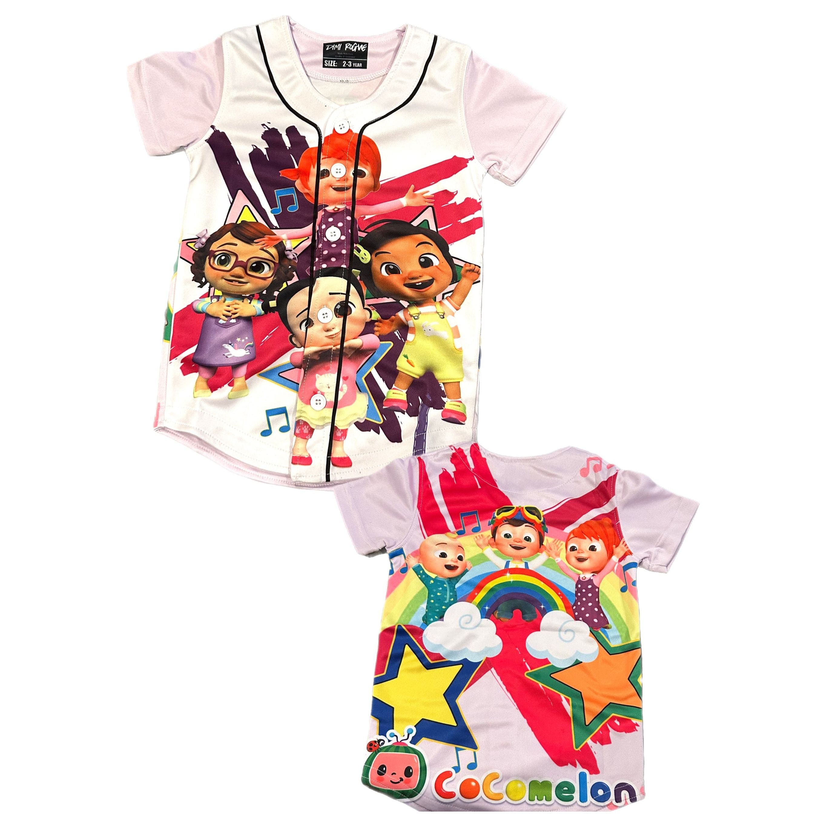 Kid's Cocomelon Baseball Jersey