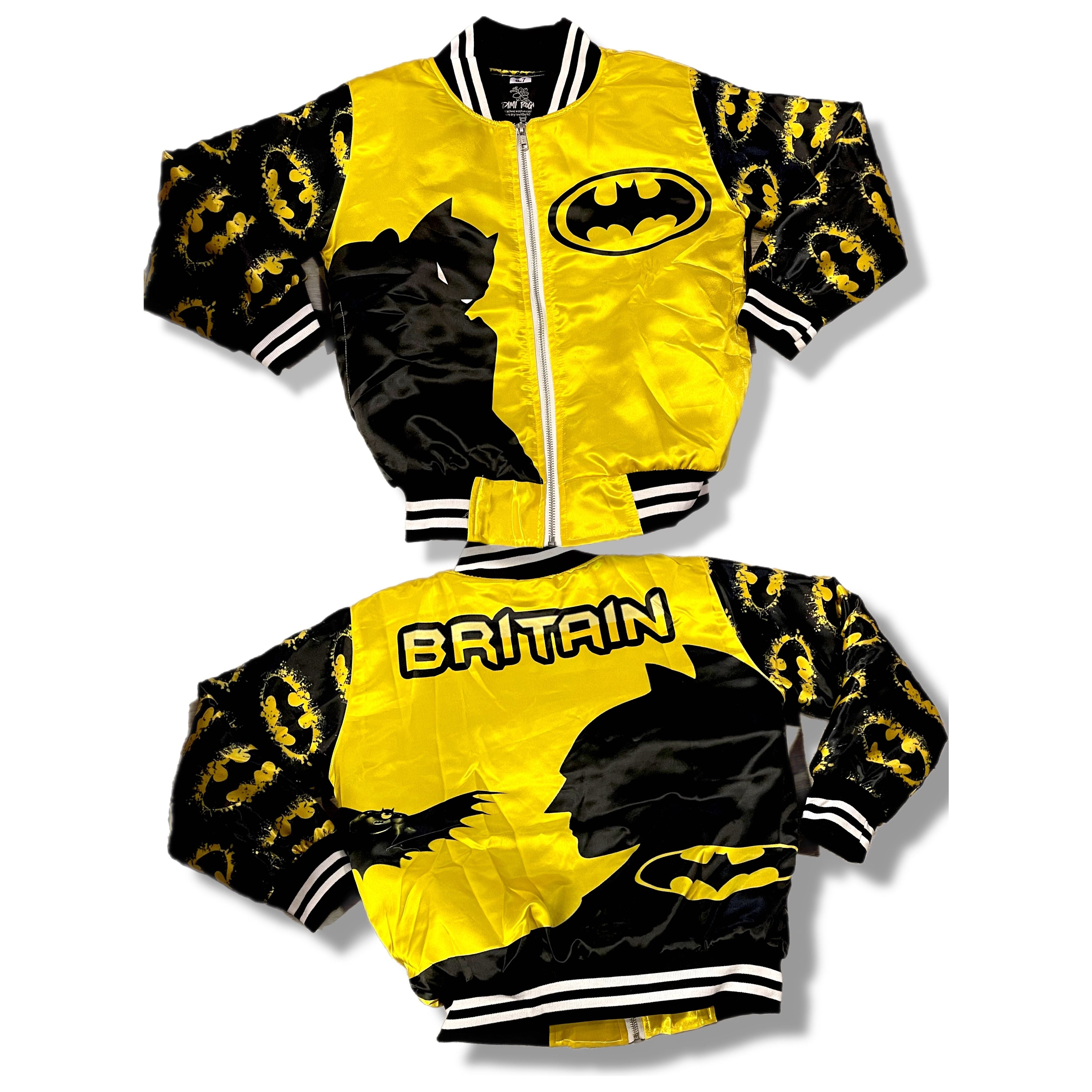 Kids Yellow Batman Bomber