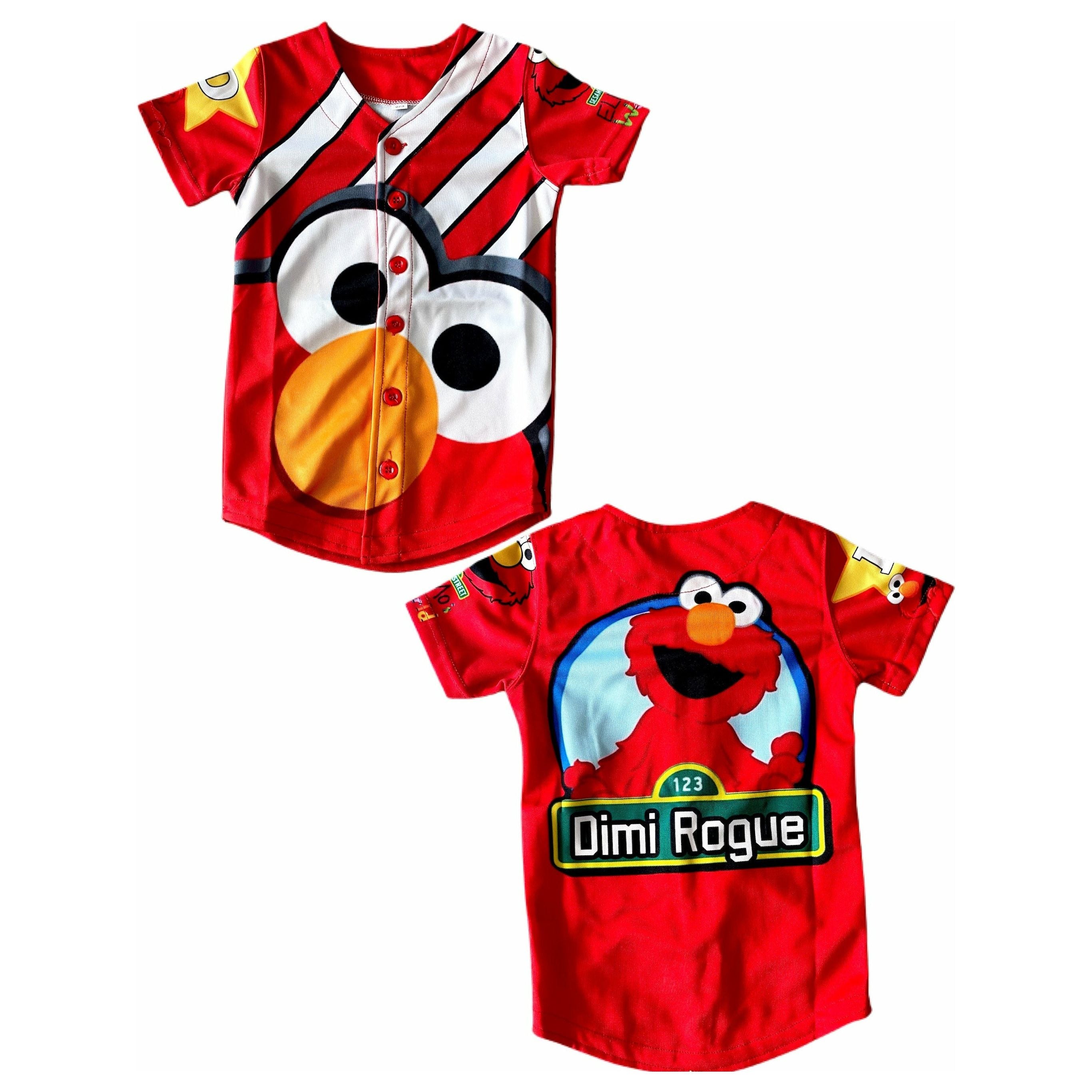 Elmo Striped Baseball Jersey