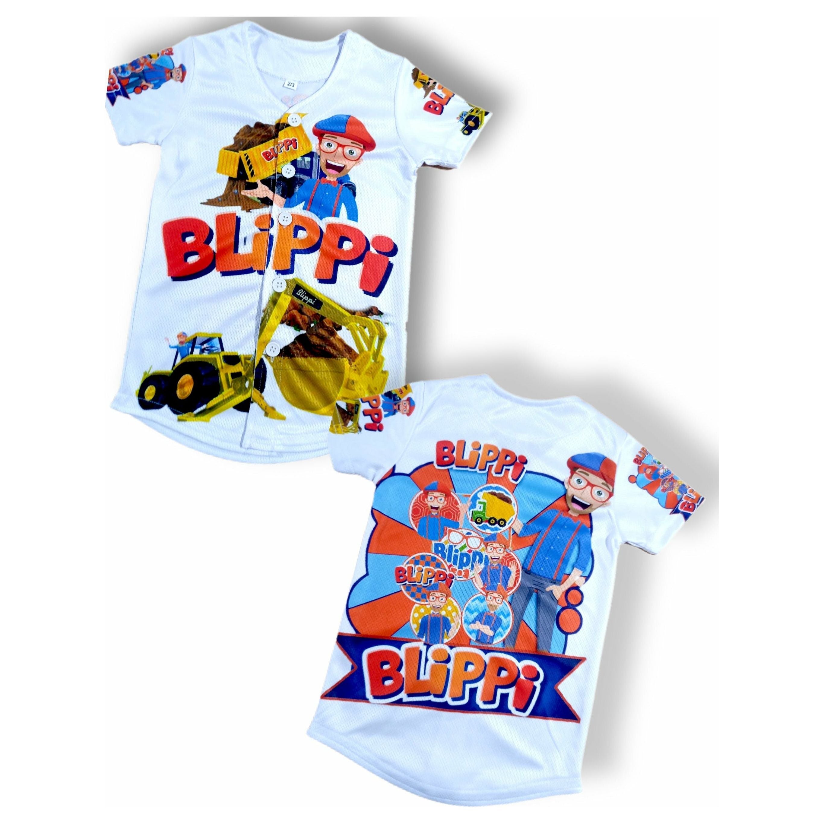 Kids Blippi Baseball jersey