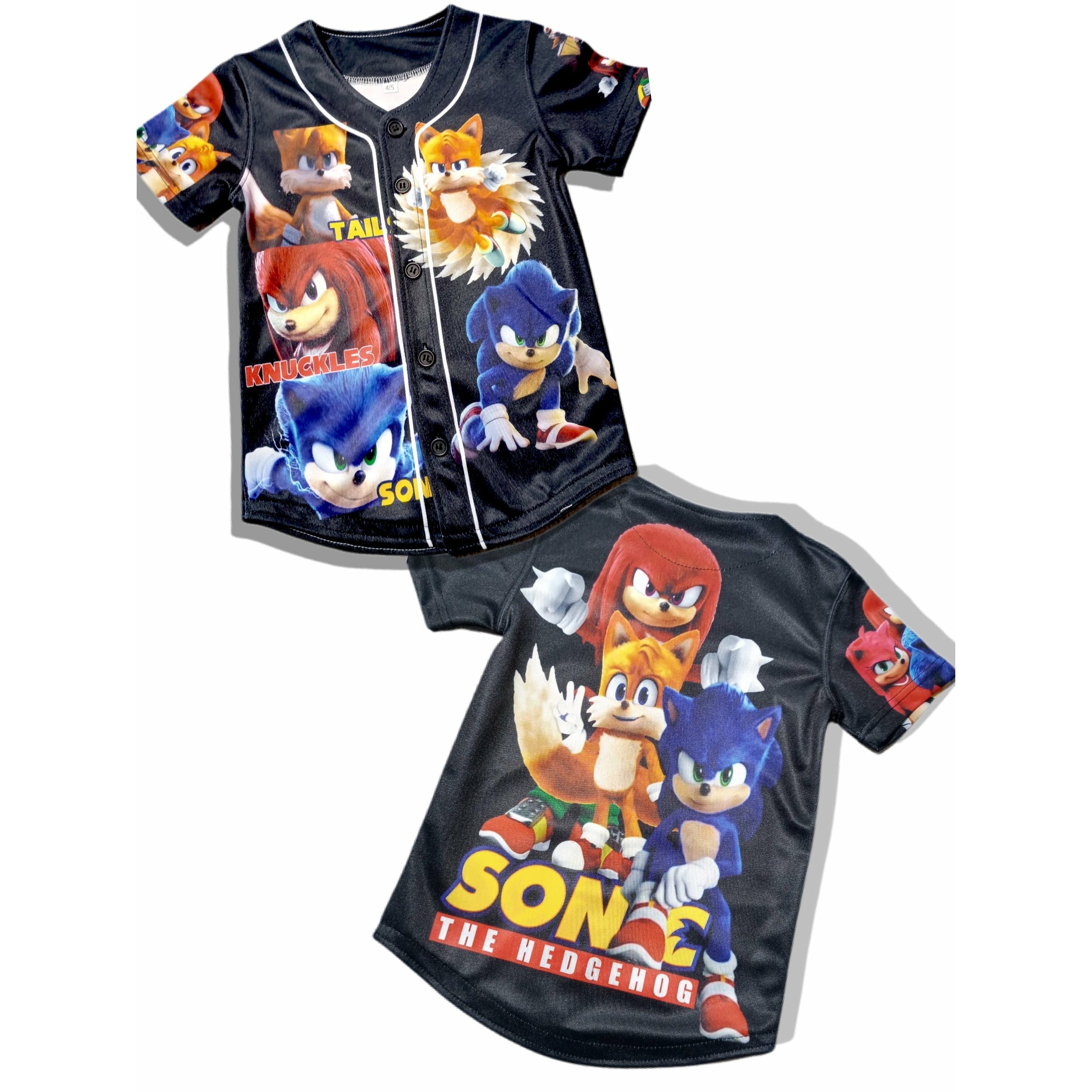 Kids Sonic & Crew Baseball jersey