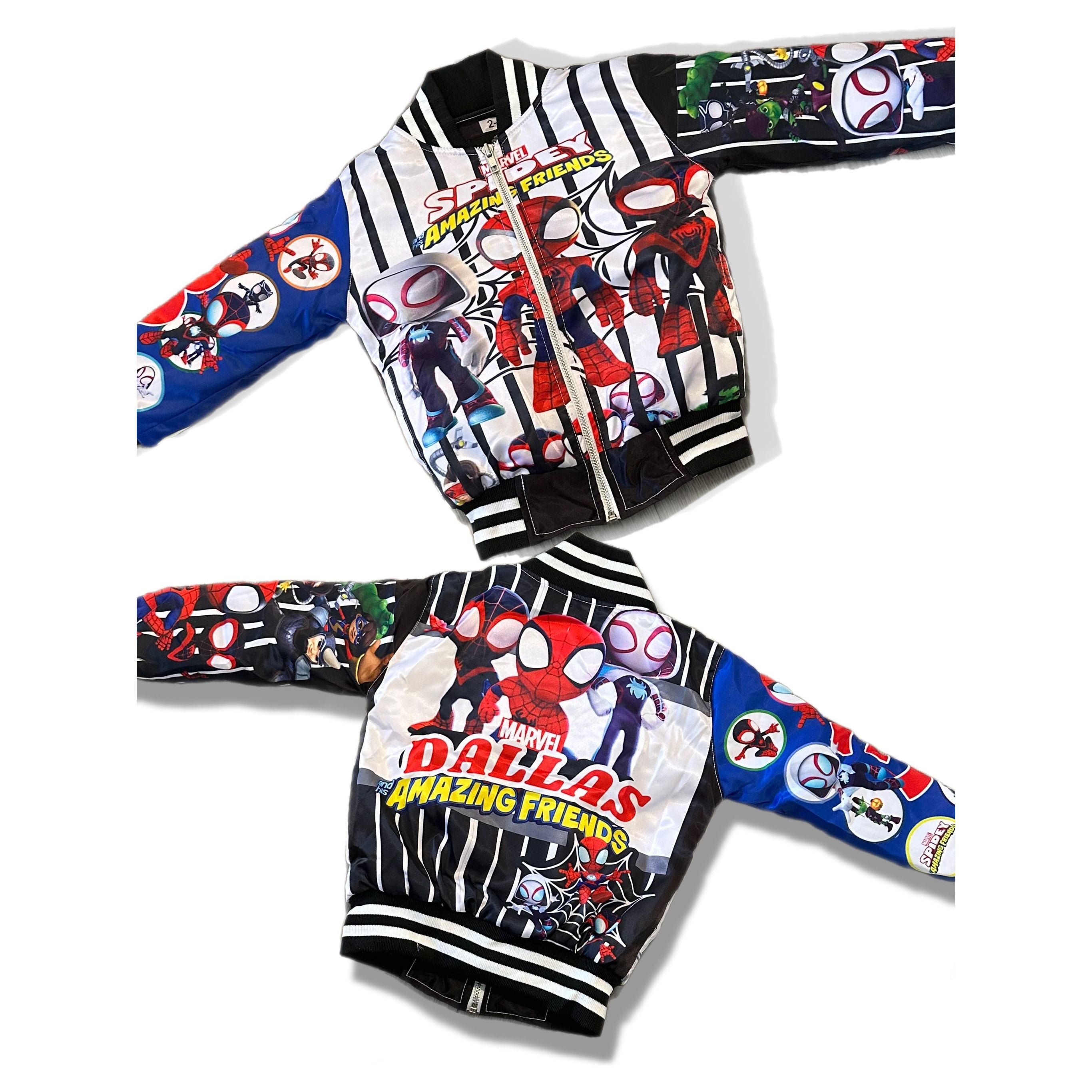 Kids Spidey stripe Bomber
